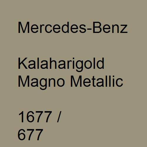 Mercedes-Benz, Kalaharigold Magno Metallic, 1677 / 677.